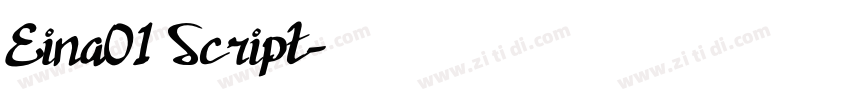 Eina01 Script字体转换